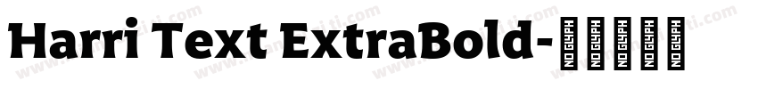 Harri Text ExtraBold字体转换